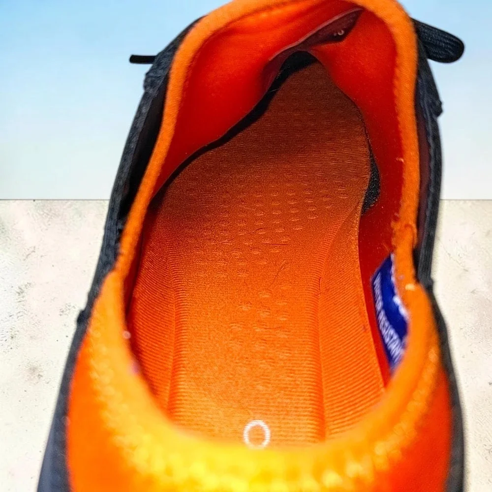 Aldo Mens Water Resistant Derby Shoes Navy Orange Sneakers Size 11 Hybrid Casual